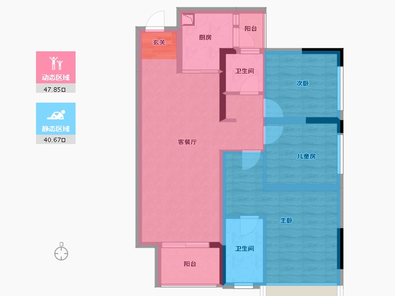 四川省-成都市-中建锦绣天地-78.27-户型库-动静分区