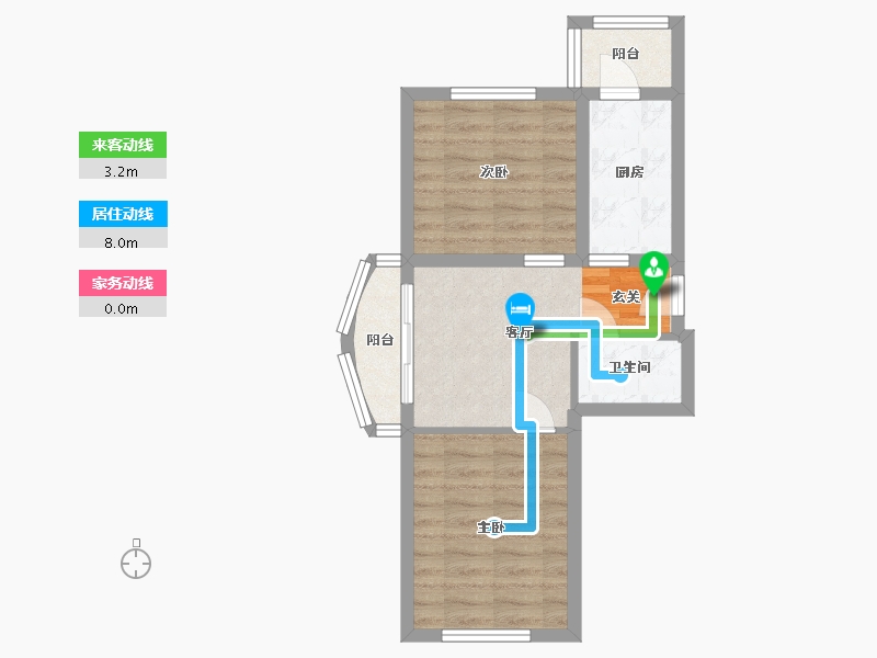 黑龙江省-哈尔滨市-融创公园壹号-47.97-户型库-动静线