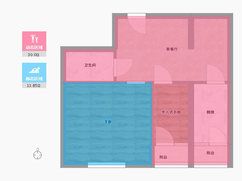 黑龙江省-哈尔滨市-融创公园壹号-38.40-户型库-动静分区