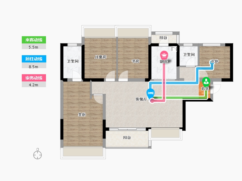 四川省-成都市-中建锦绣天地-97.59-户型库-动静线