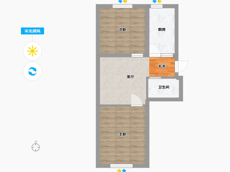 黑龙江省-哈尔滨市-融创公园壹号-42.19-户型库-采光通风