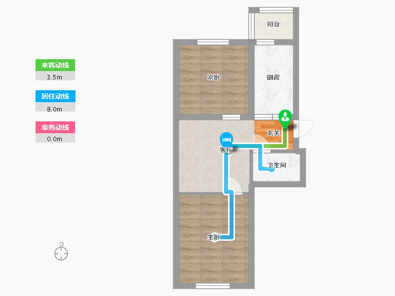 黑龙江省-哈尔滨市-融创公园壹号-44.36-户型库-动静线