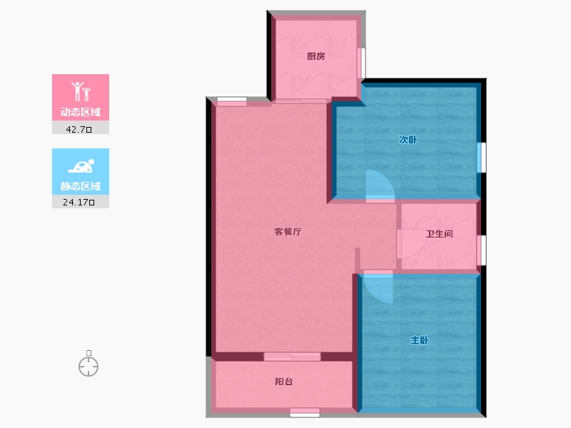 天津-天津市-沽上江南-59.11-户型库-动静分区