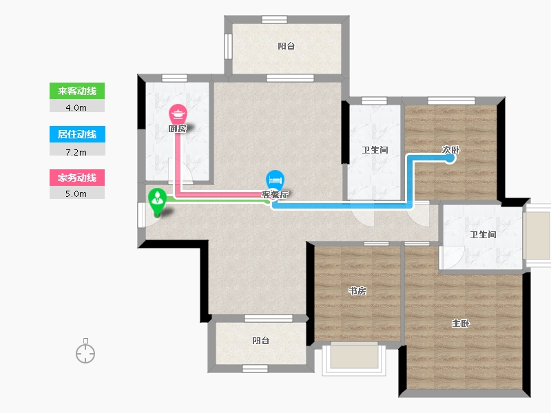 广东省-韶关市-欧浦·御龙湾-93.30-户型库-动静线