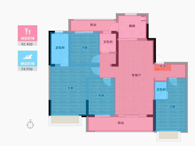 四川省-成都市-中建锦绣天地-109.43-户型库-动静分区