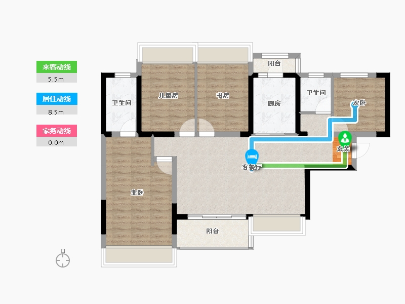 四川省-成都市-中建锦绣天地-97.64-户型库-动静线