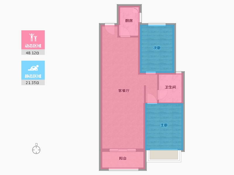 河北省-石家庄市-润江云玺-61.69-户型库-动静分区