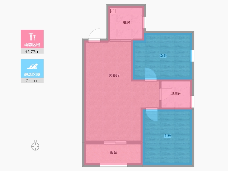 天津-天津市-沽上江南-59.04-户型库-动静分区