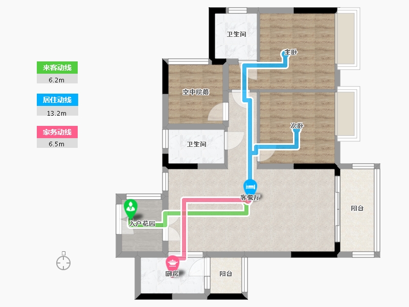 广东省-阳江市-御景豪园-82.77-户型库-动静线