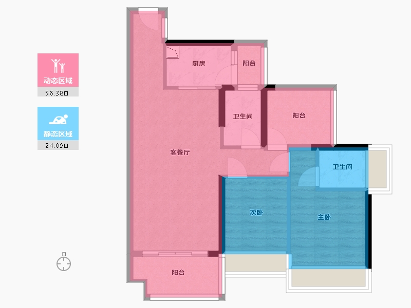 广东省-惠州市-牧云溪谷-71.09-户型库-动静分区