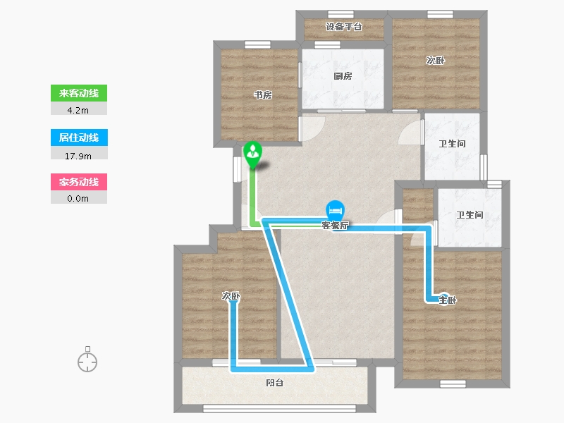 浙江省-绍兴市-宝业云溪里-99.20-户型库-动静线