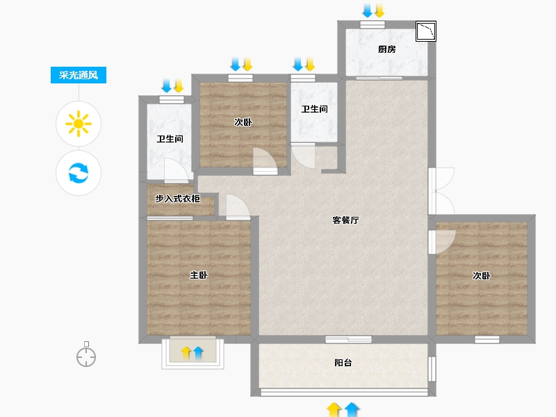 河南省-周口市-荷湖郡-93.11-户型库-采光通风