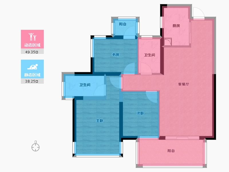 广西壮族自治区-南宁市-南宁绿地城-77.44-户型库-动静分区