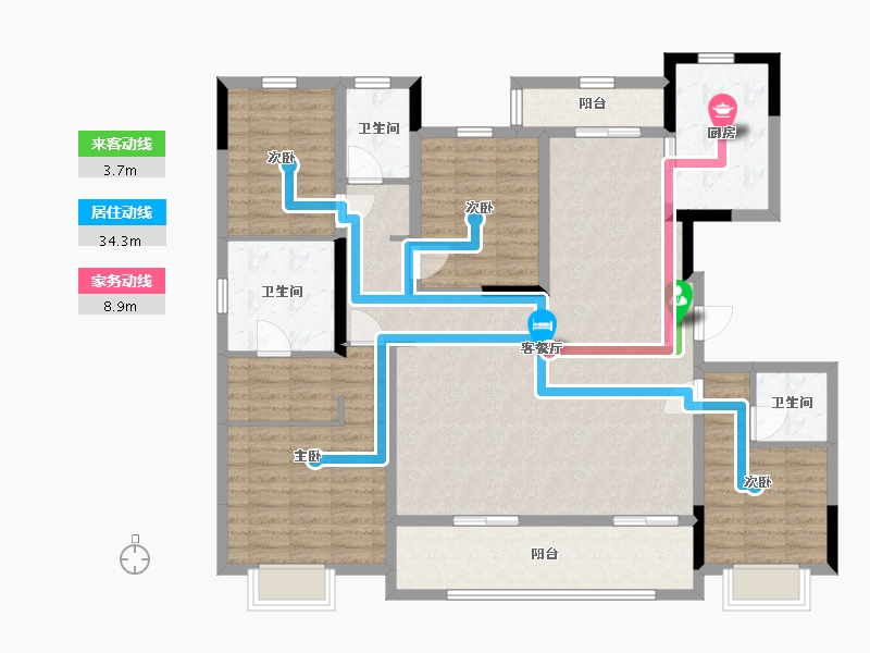 广东省-韶关市-韶关世茂雅宸-132.00-户型库-动静线