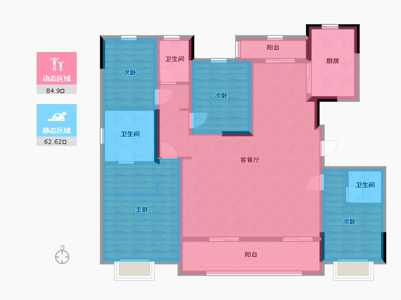 广东省-韶关市-韶关世茂雅宸-132.00-户型库-动静分区