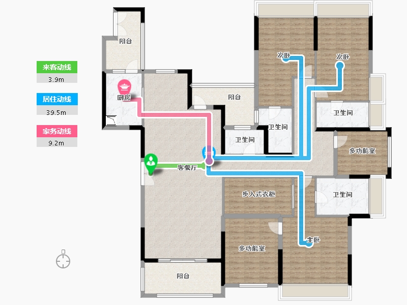 广东省-佛山市-深业城-212.28-户型库-动静线