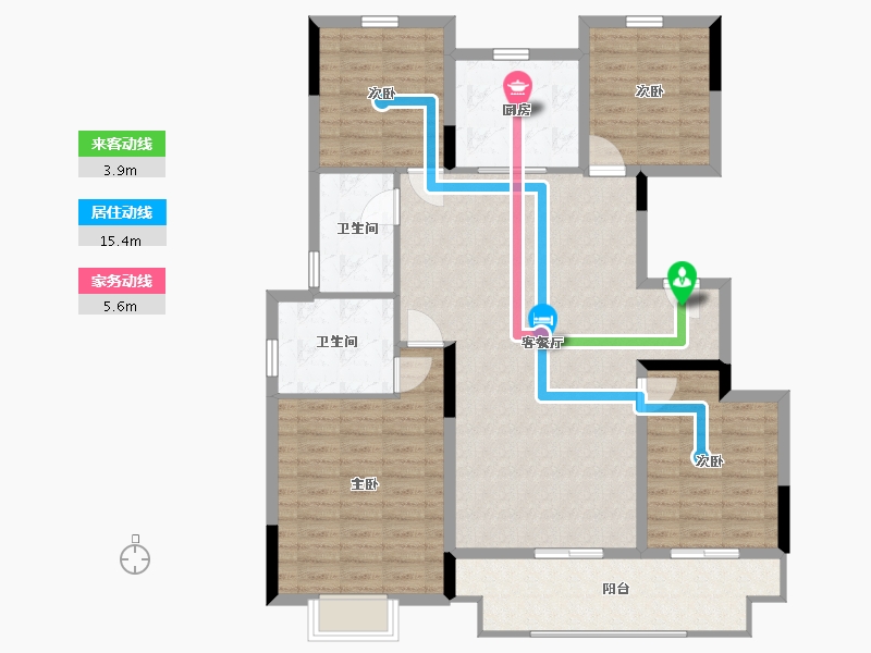 河南省-郑州市-康桥林语镇-122.00-户型库-动静线