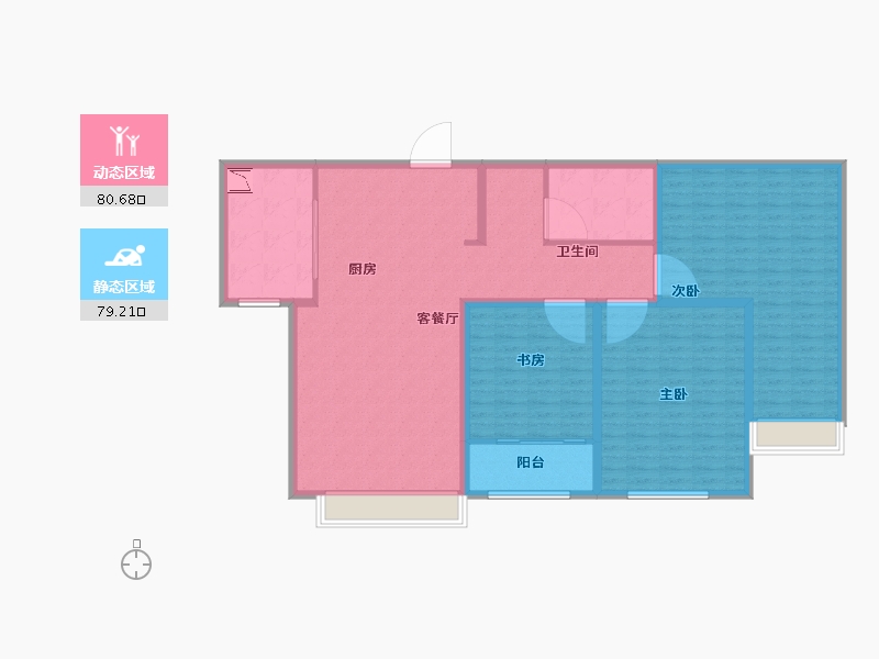 山东省-东营市-融创滨江壹号-146.00-户型库-动静分区