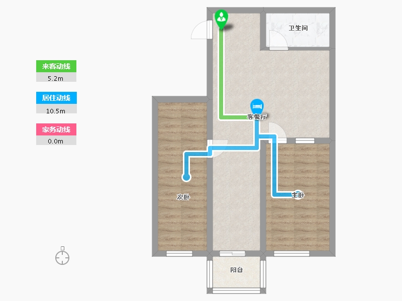 黑龙江省-哈尔滨市-新苑家园-65.24-户型库-动静线