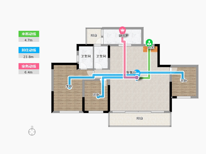 四川省-成都市-中国铁建西派金沙-122.88-户型库-动静线