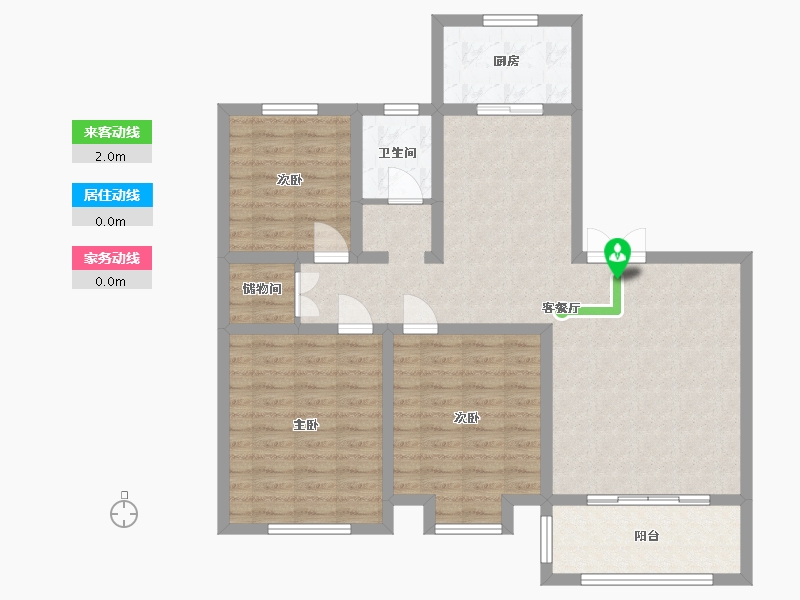 山东省-济宁市-光杨江山樾-99.84-户型库-动静线