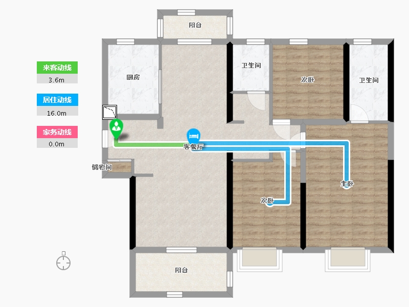 江西省-南昌市-保利洪都里-110.00-户型库-动静线