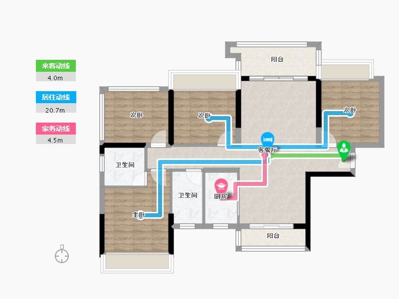 广西壮族自治区-贵港市-广汇・圣湖城-98.09-户型库-动静线