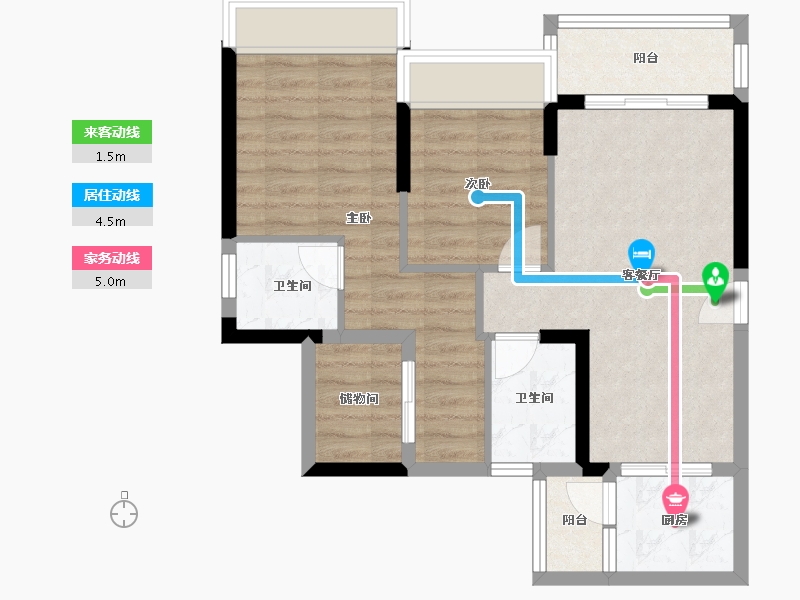 广东省-深圳市-和成嘉业-66.49-户型库-动静线