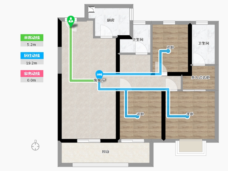 江苏省-淮安市-新城悦隽-80.90-户型库-动静线