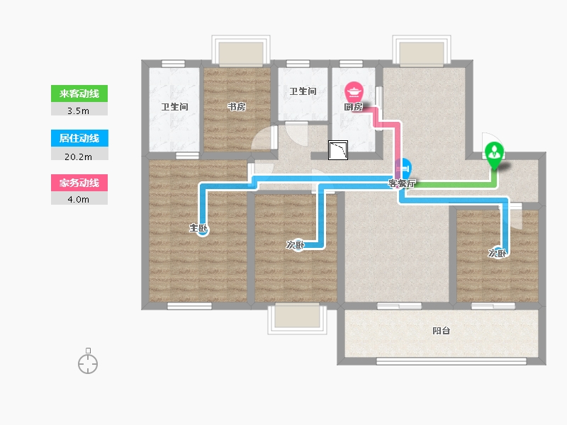 江西省-南昌市-新力城-102.42-户型库-动静线