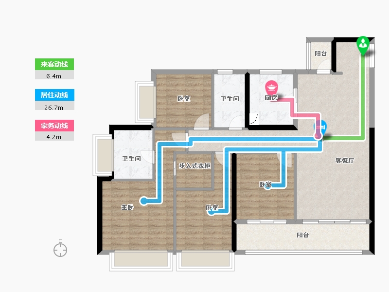 湖北省-武汉市-中海长江十里-114.93-户型库-动静线