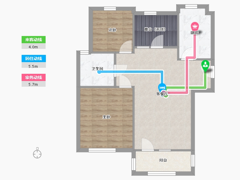 河北省-廊坊市-路劲阳光城-68.31-户型库-动静线