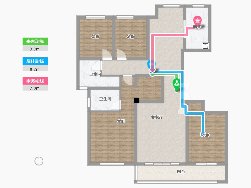 浙江省-绍兴市-祥生浙旅群贤府-118.07-户型库-动静线