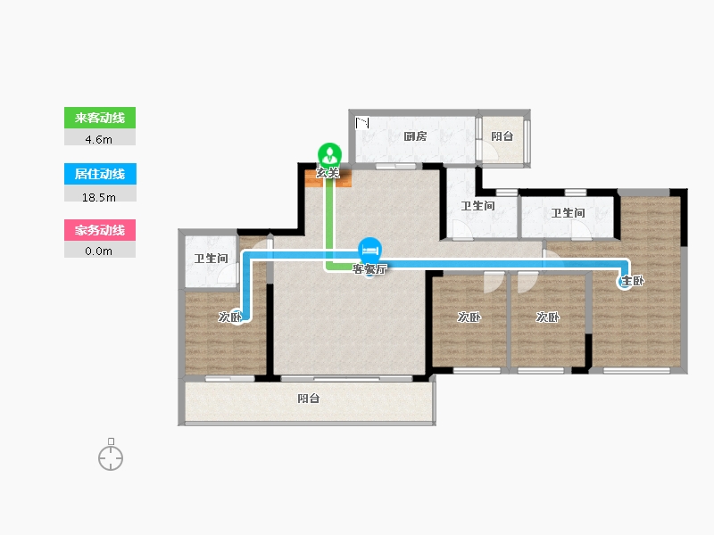 四川省-成都市-中国铁建西派金沙-144.19-户型库-动静线