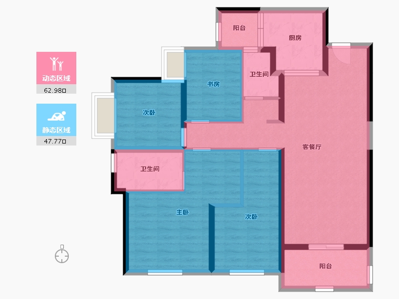 云南省-昆明市-万科城-98.24-户型库-动静分区