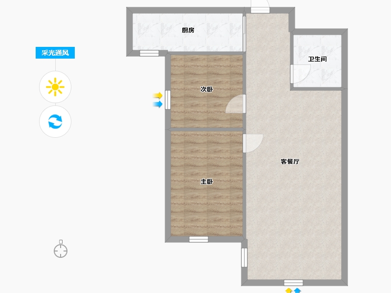 甘肃省-定西市-临洮县南苑小区-73.10-户型库-采光通风