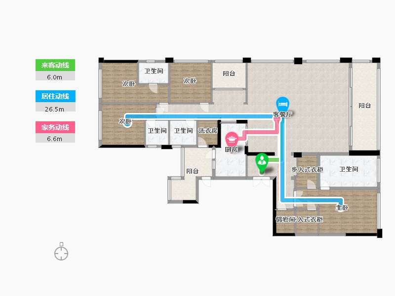 重庆-重庆市-公园大道上-243.63-户型库-动静线