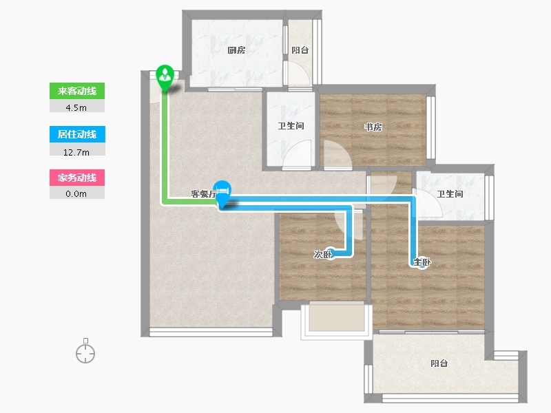 广东省-深圳市-中海大山地-65.07-户型库-动静线