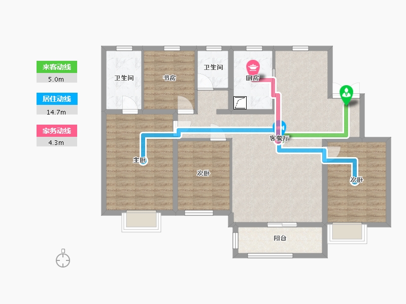 河北省-沧州市-香格里拉-108.17-户型库-动静线