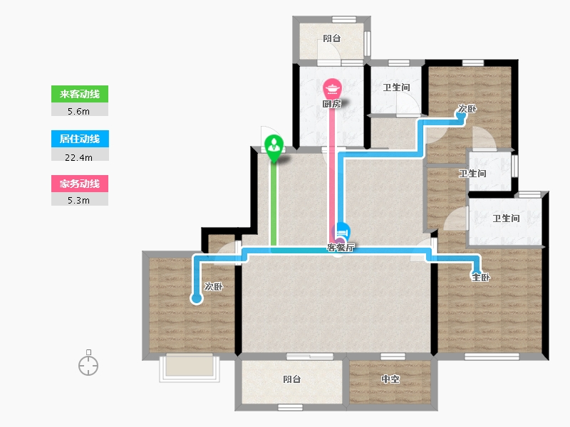 河南省-许昌市-中建观湖悦府-127.01-户型库-动静线