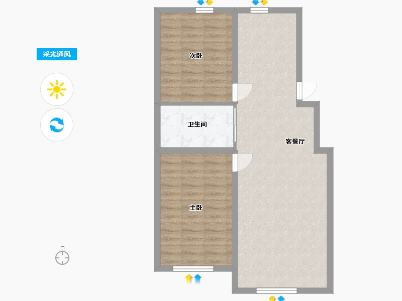 吉林省-通化市-东正奥园-70.00-户型库-采光通风