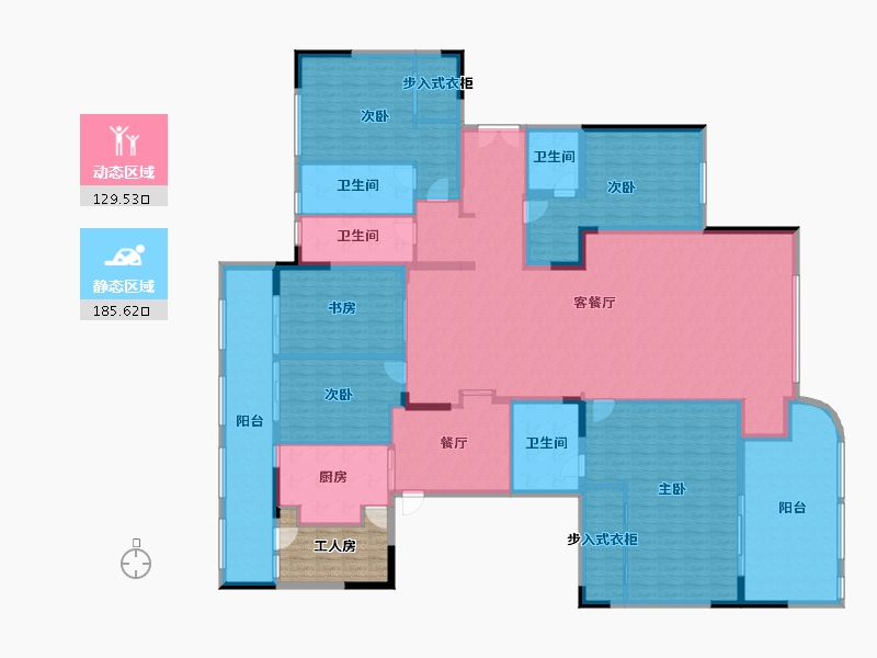 福建省-厦门市-中铁元湾-299.52-户型库-动静分区