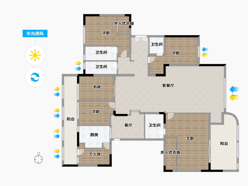 福建省-厦门市-中铁元湾-299.52-户型库-采光通风