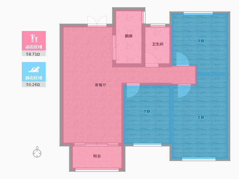 河南省-驻马店市-上林苑-98.00-户型库-动静分区