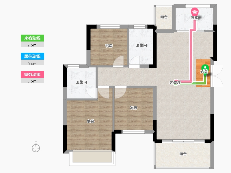 四川省-成都市-金科集美星宸-78.81-户型库-动静线