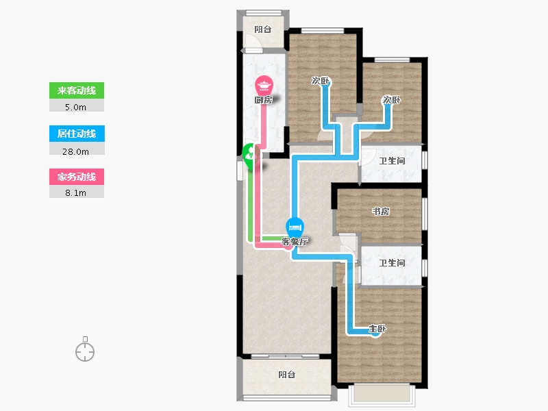 河北省-邯郸市-恒大绿洲-121.17-户型库-动静线