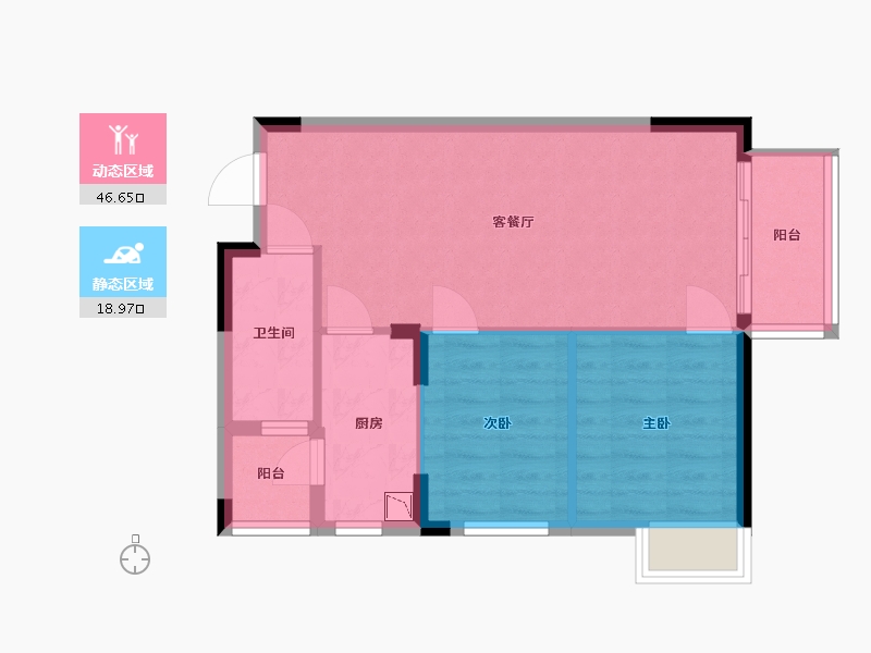 广东省-广州市-慧源山庄-59.00-户型库-动静分区