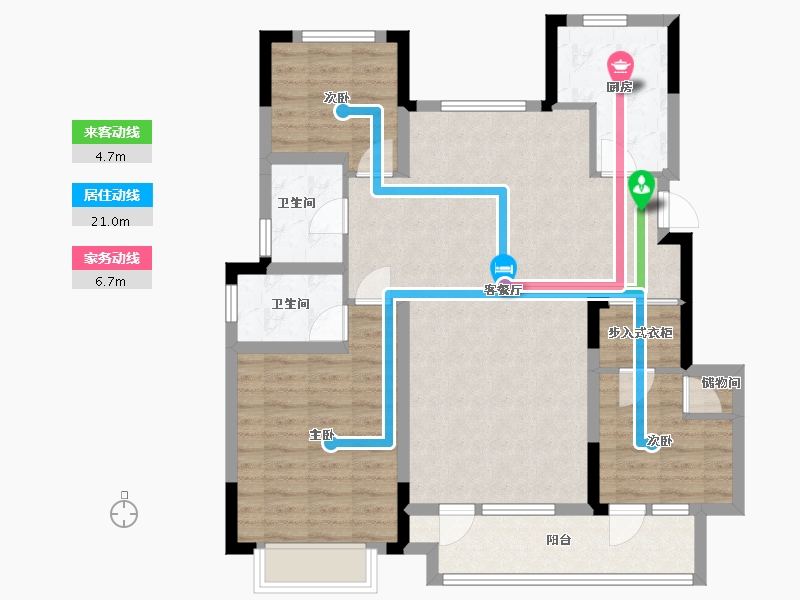 山东省-青岛市-城投南信天骄观澜-97.67-户型库-动静线