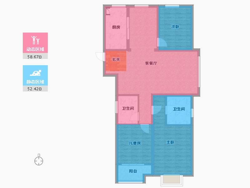 山西省-太原市-海尔产城创国际广场-99.60-户型库-动静分区