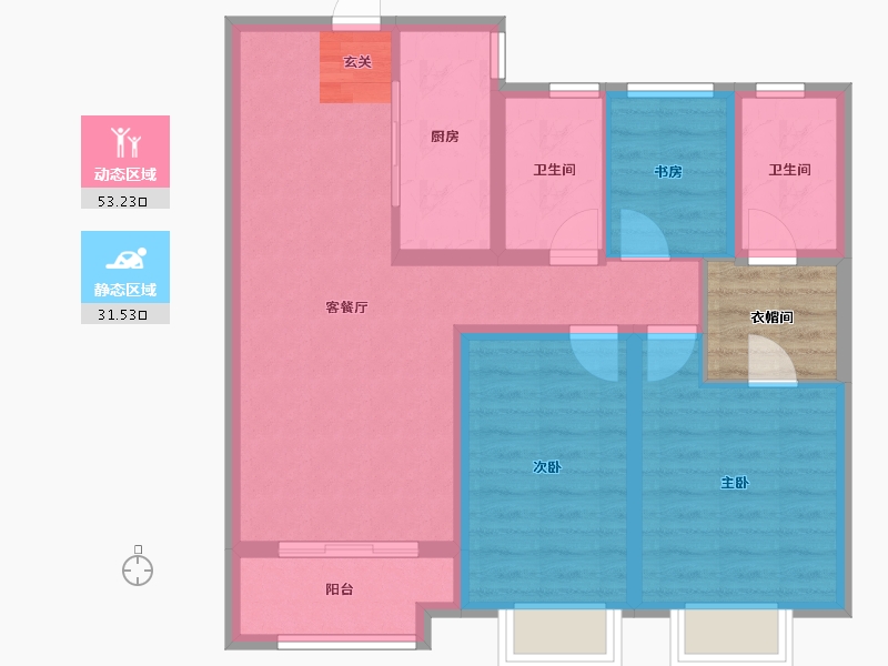 山西省-太原市-海尔产城创国际广场-78.93-户型库-动静分区